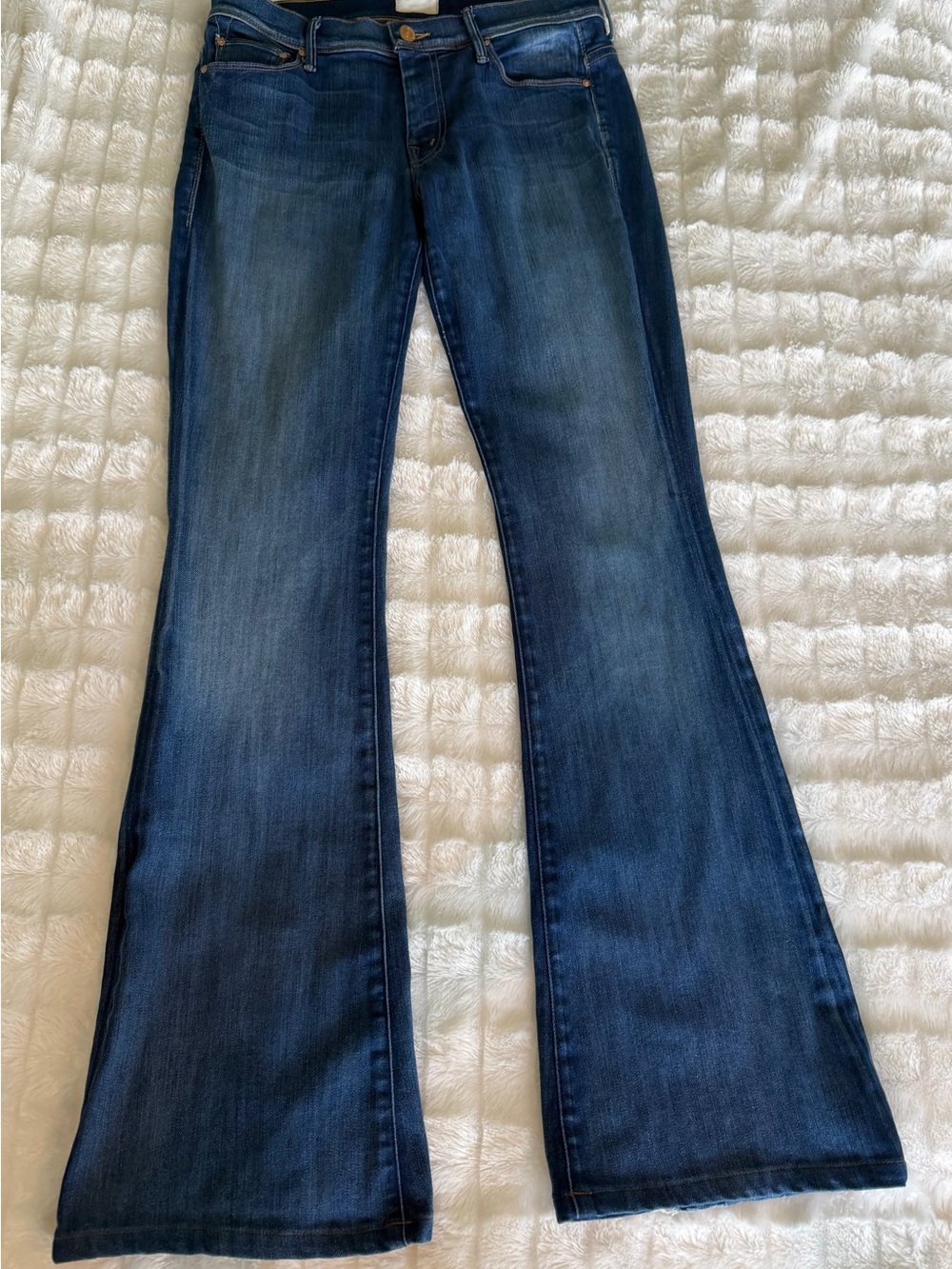 MOTHER Jeans Size 28 Flare Bootcut Stretch Denim Medium Wash